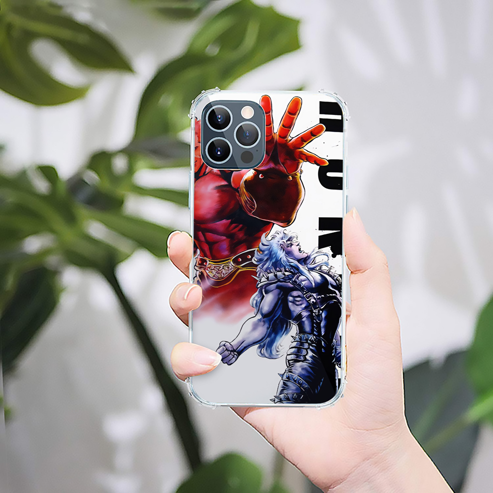 （画像用） 北斗の拳 Fist of the North Star 【iPhone 12シリーズ対応】透明スマホケース（クリアソフトケース）
